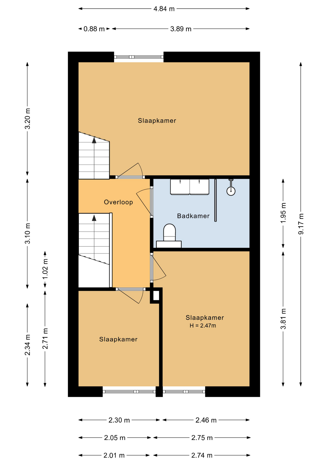 Lastdragerstraat 58 - 1335 VD - almere-plattegrond-2
